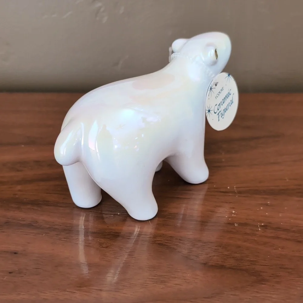 NWT Target Bullseye Playground Christmas 2024 3 Ceramic figures iridescent